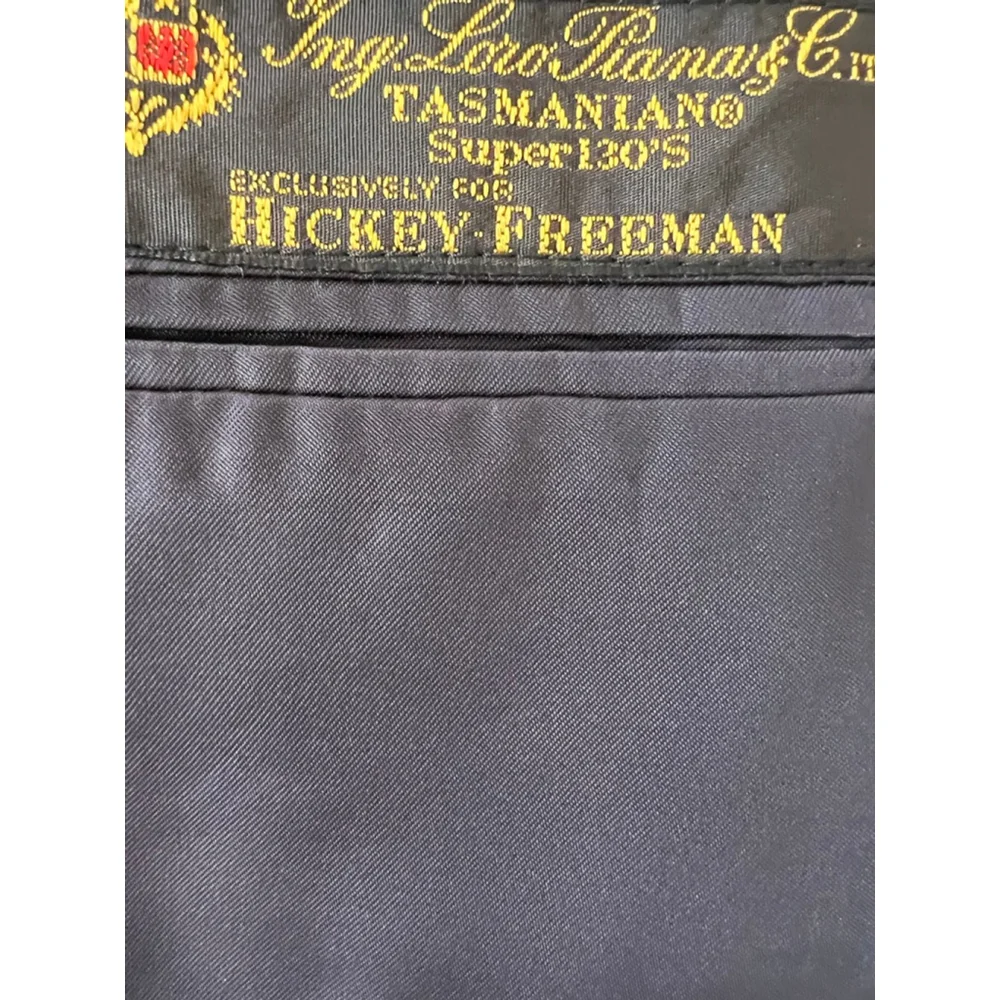 Hickey Freeman Black Wool Sport Coat Blazer 44R